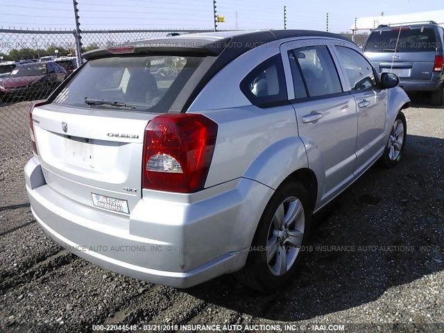 1B3CB4HA4AD663420 - 2010 DODGE CALIBER SXT SILVER photo 4