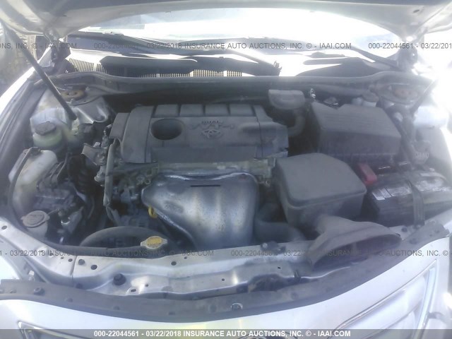 4T4BF3EK0BR180094 - 2011 TOYOTA CAMRY SE/LE/XLE ვერცხლისფერი ფოტო 10