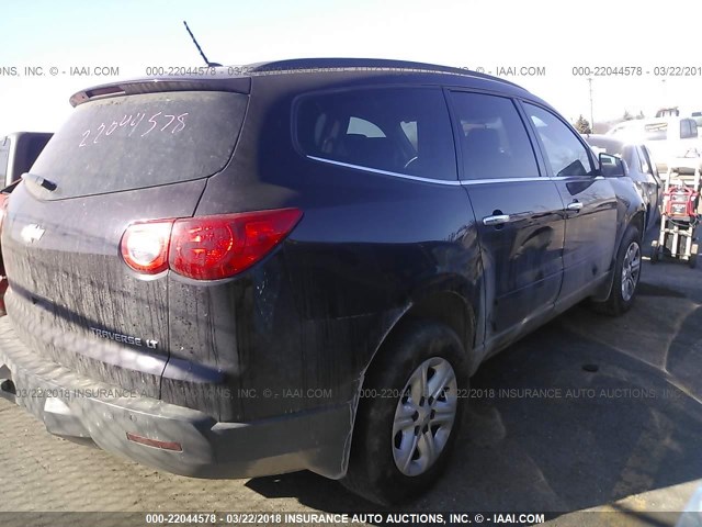 1GNLRFED6AS133487 - 2010 CHEVROLET TRAVERSE LT MAROON photo 4