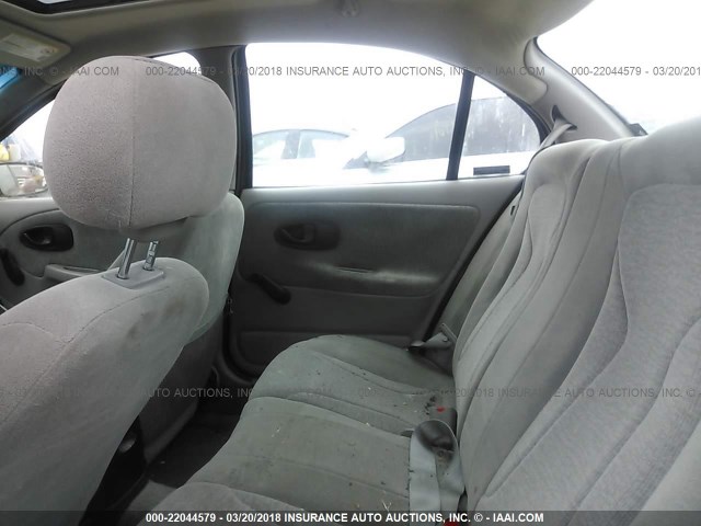 1G8ZF52882Z259608 - 2002 SATURN SL GRAY photo 8