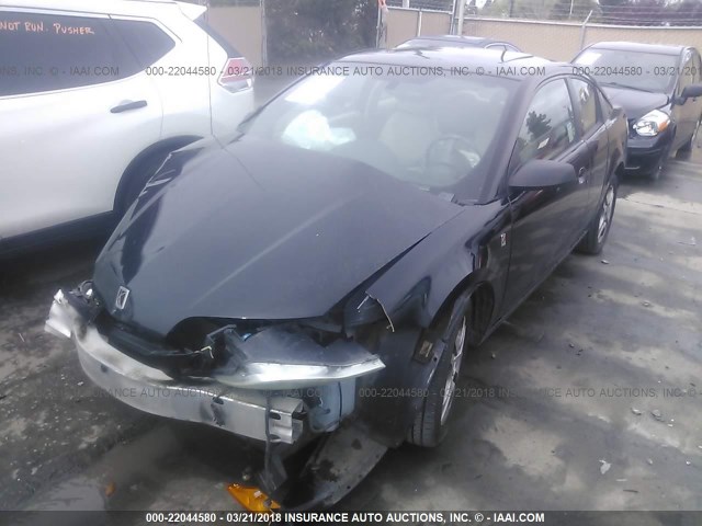 1G8AW12F44Z187118 - 2004 SATURN ION LEVEL 3 BLACK photo 2