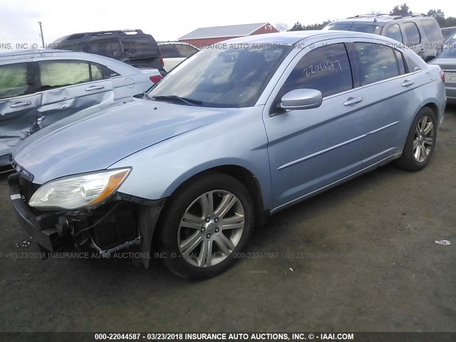 1C3CCBBB3DN656222 - 2013 CHRYSLER 200 TOURING BLUE photo 2