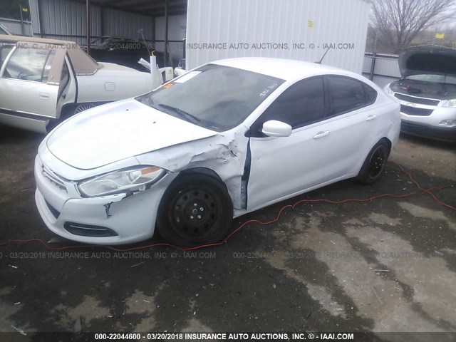 1C3CDFAA0ED742379 - 2014 DODGE DART SE WHITE photo 2