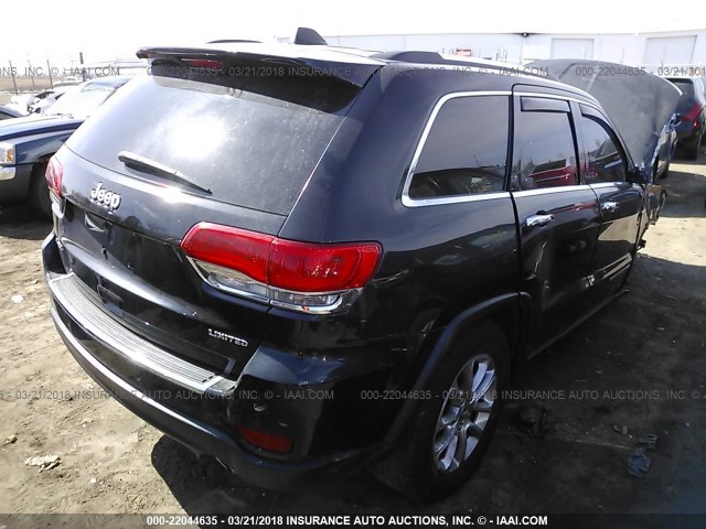 1C4RJFBT0EC124094 - 2014 JEEP GRAND CHEROKEE LIMITED BLACK photo 4