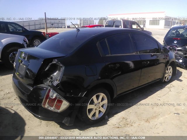 3N1AB61E78L743543 - 2008 NISSAN SENTRA 2.0/2.0S/2.0SL BLACK photo 4