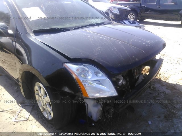 3N1AB61E78L743543 - 2008 NISSAN SENTRA 2.0/2.0S/2.0SL BLACK photo 6