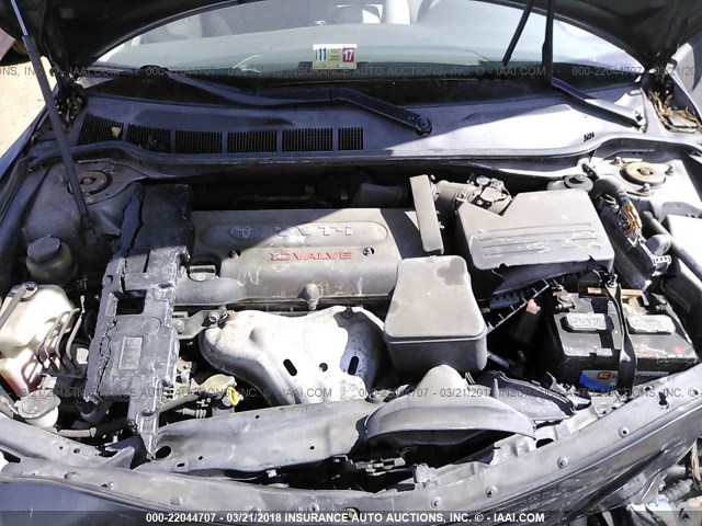4T4BE46K49R085409 - 2009 TOYOTA CAMRY SE/LE/XLE GRAY photo 10