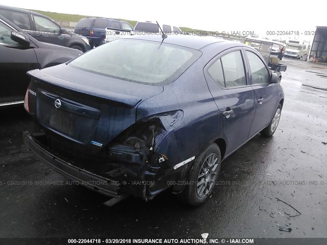 3N1CN7AP2DL886711 - 2013 NISSAN VERSA S/S PLUS/SV/SL BLUE photo 4