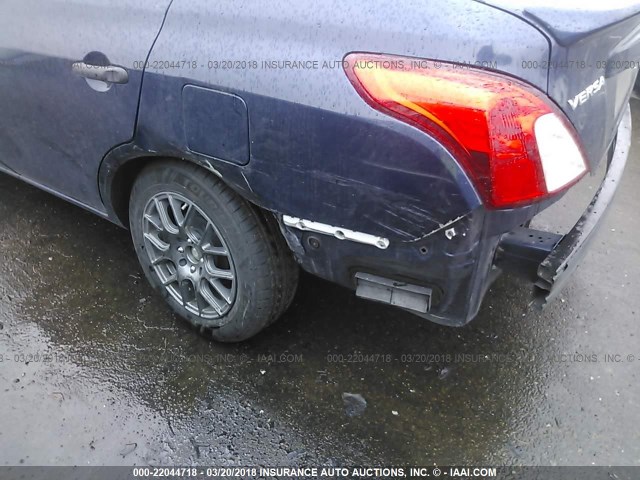 3N1CN7AP2DL886711 - 2013 NISSAN VERSA S/S PLUS/SV/SL BLUE photo 6