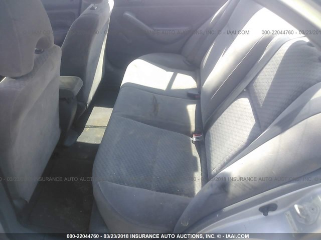 2HGES16335H509818 - 2005 HONDA CIVIC DX VP SILVER photo 8