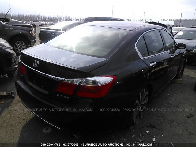 1HGCR2F57DA199552 - 2013 HONDA ACCORD SPORT 黑色 照片 4