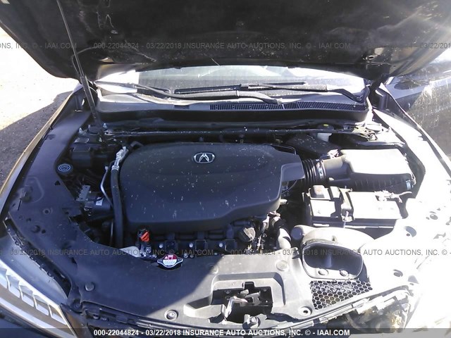 19UUB2F53FA001223 - 2015 ACURA TLX TECH أسود صورة 10
