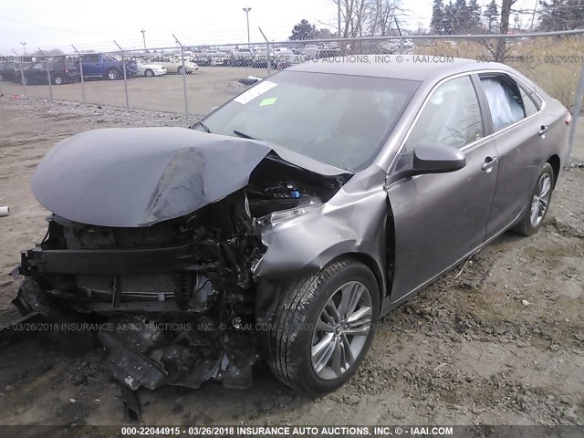 4T1BF1FKXHU346921 - 2017 TOYOTA CAMRY LE/XLE/SE/XSE GRAY photo 2