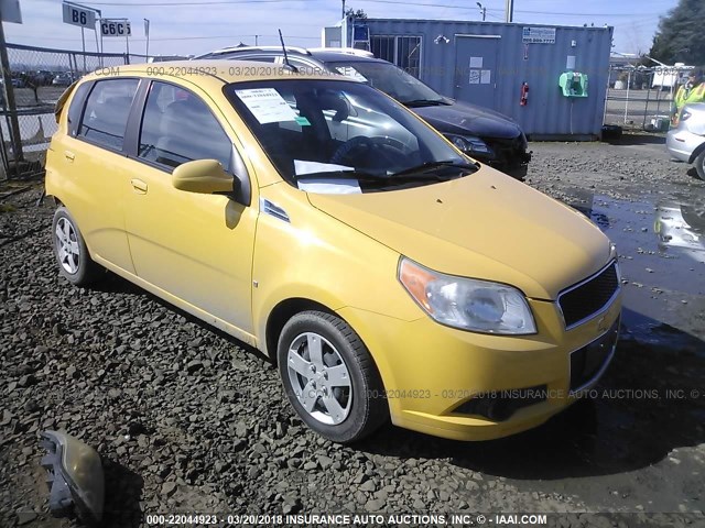 KL1TD66E49B614887 - 2009 CHEVROLET AVEO LS/LT 黄色 照片 1