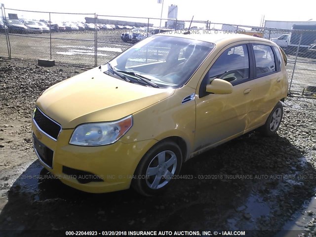 KL1TD66E49B614887 - 2009 CHEVROLET AVEO LS/LT 黄色 照片 2