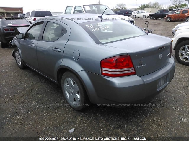 1B3LC46B09N520205 - 2009 DODGE AVENGER SE/SXT GRAY photo 3