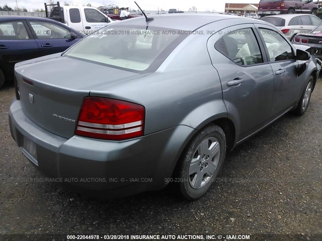 1B3LC46B09N520205 - 2009 DODGE AVENGER SE/SXT GRAY photo 4