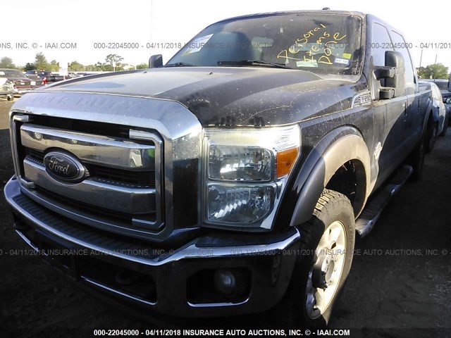 1FT7W2BT6BED10188 - 2011 FORD F250 SUPER DUTY BLACK photo 2
