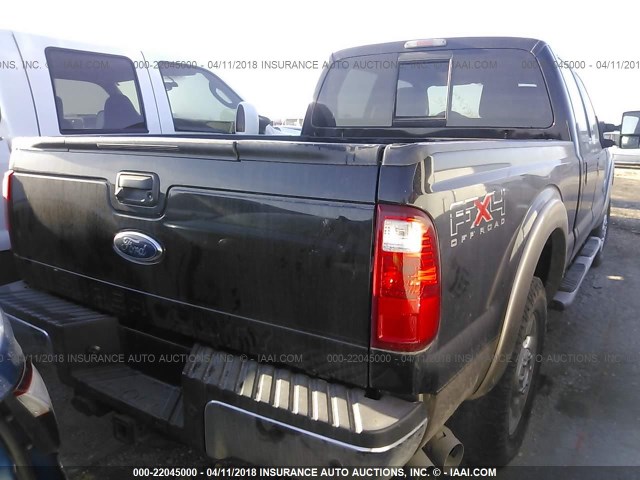 1FT7W2BT6BED10188 - 2011 FORD F250 SUPER DUTY BLACK photo 4