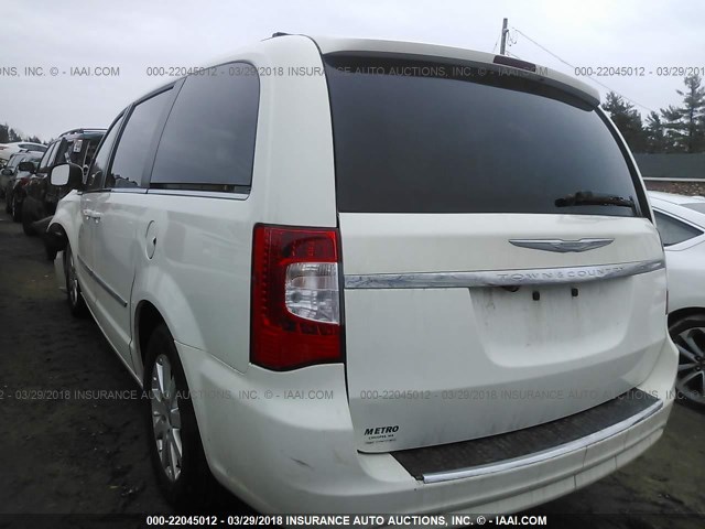 2C4RC1BG2CR226839 - 2012 CHRYSLER TOWN & COUNTRY TOURING WHITE photo 3