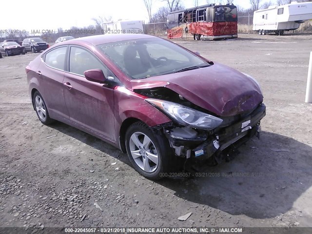 5NPDH4AE1DH417082 - 2013 HYUNDAI ELANTRA GLS/LIMITED MAROON photo 1