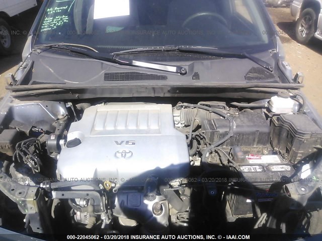 5TDBK3EH5BS059712 - 2011 TOYOTA HIGHLANDER SE Bleu photo 10