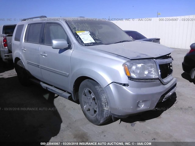 5FNYF48939B005865 - 2009 HONDA PILOT TOURING SILVER photo 1