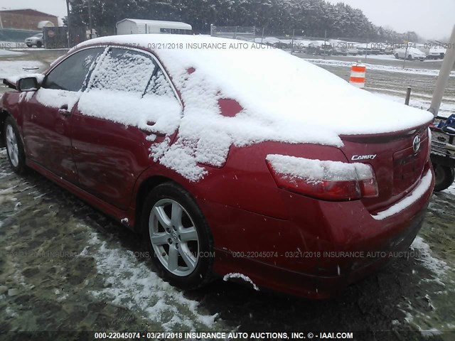 4T1BK46K09U077049 - 2009 TOYOTA CAMRY SE/LE/XLE 红色 照片 3