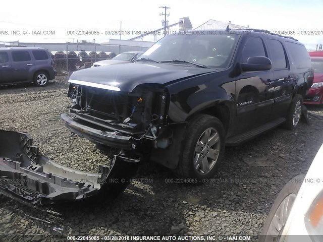 1GKFK163X7J213932 - 2007 GMC YUKON XL K1500 BLACK photo 2