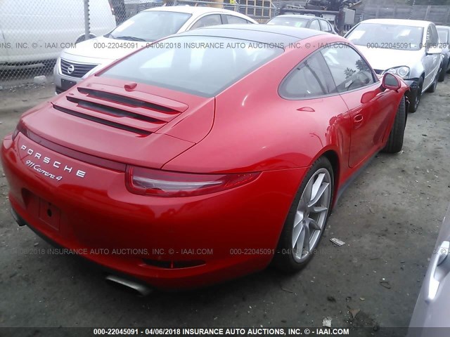 WP0AA2A97GS106308 - 2016 PORSCHE 911 CARRERA/CARRERA 4 RED photo 4