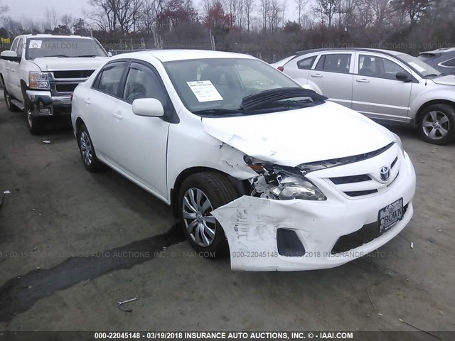 2T1BU4EEXCC907552 - 2012 TOYOTA COROLLA S/LE WHITE photo 1