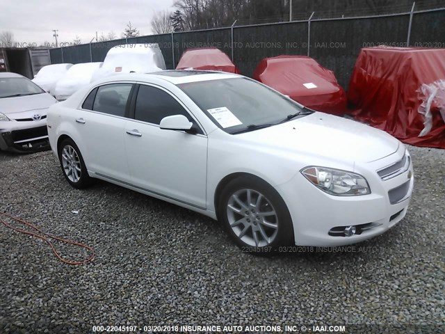 1G1ZE5E07CF270321 - 2012 CHEVROLET MALIBU LTZ WHITE photo 1