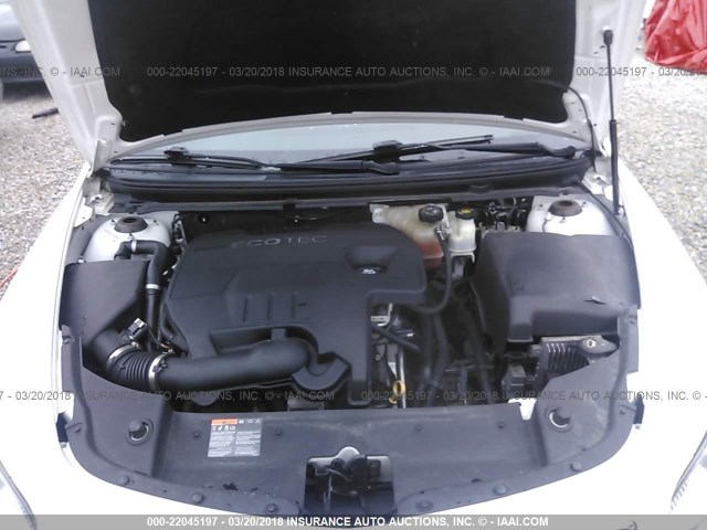 1G1ZE5E07CF270321 - 2012 CHEVROLET MALIBU LTZ WHITE photo 10