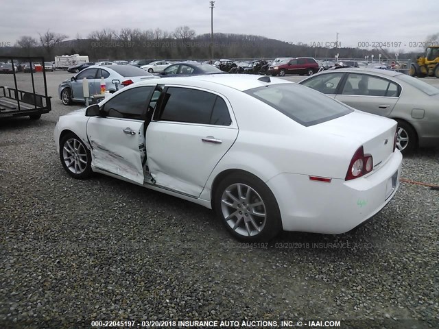 1G1ZE5E07CF270321 - 2012 CHEVROLET MALIBU LTZ WHITE photo 3