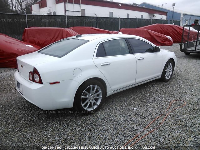 1G1ZE5E07CF270321 - 2012 CHEVROLET MALIBU LTZ WHITE photo 4