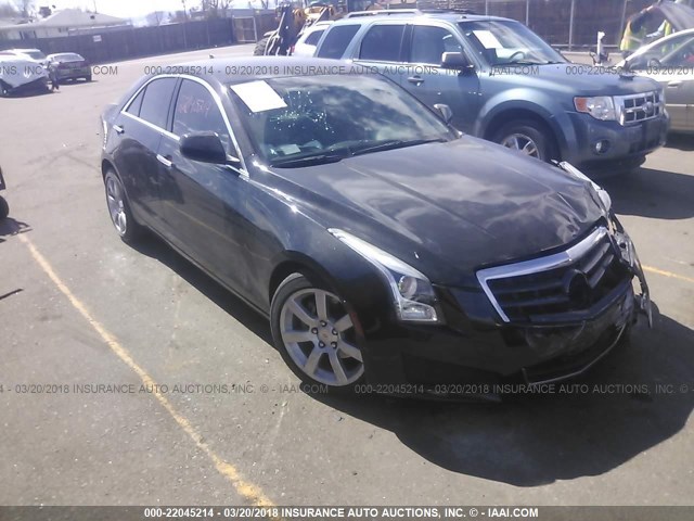 1G6AA5RA9D0160896 - 2013 CADILLAC ATS BLACK photo 1