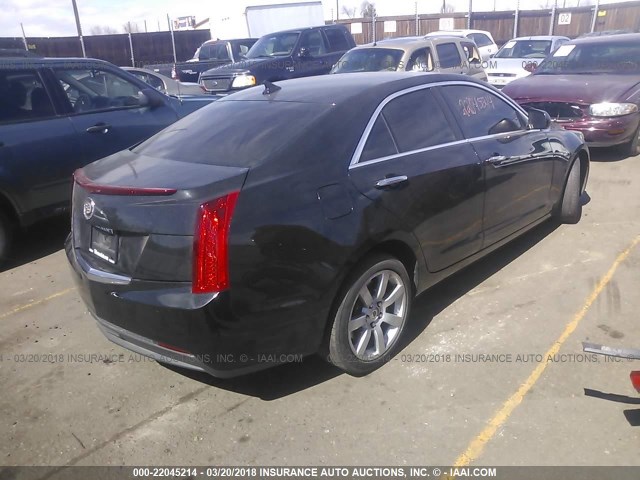 1G6AA5RA9D0160896 - 2013 CADILLAC ATS BLACK photo 4