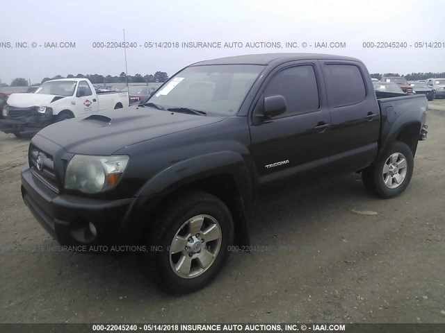 3TMJU62NX9M090594 - 2009 TOYOTA TACOMA DOUBLE CAB PRERUNNER BLACK photo 2