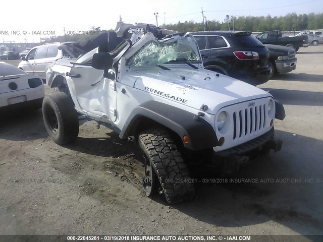 1C4AJWAG9DL571863 - 2013 JEEP WRANGLER SPORT WHITE photo 1