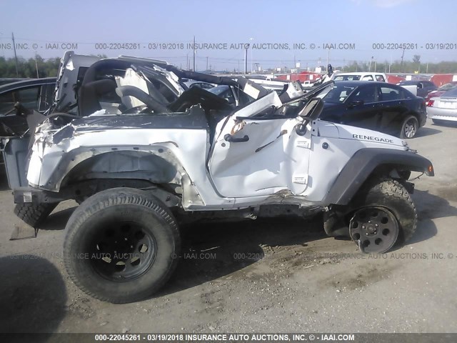 1C4AJWAG9DL571863 - 2013 JEEP WRANGLER SPORT WHITE photo 6