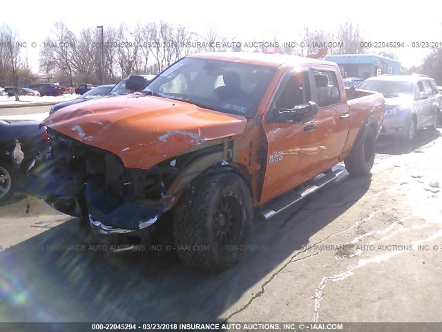 1C6RR7TTXGS162980 - 2016 RAM 1500 SLT ORANGE photo 2