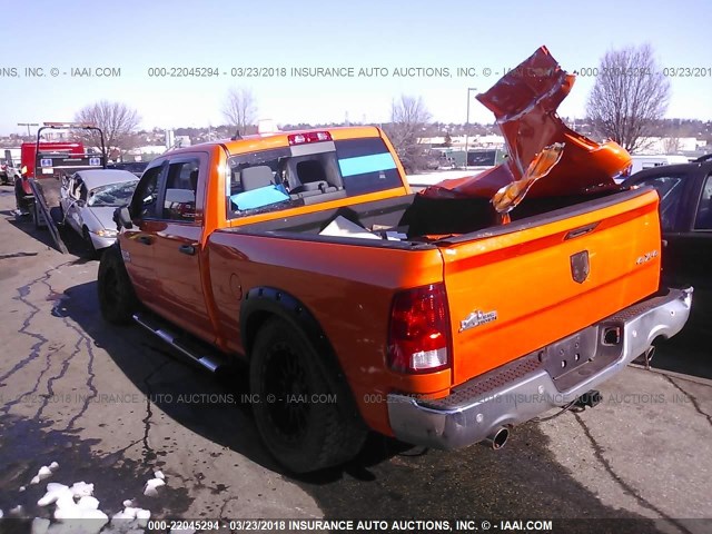 1C6RR7TTXGS162980 - 2016 RAM 1500 SLT ORANGE photo 3