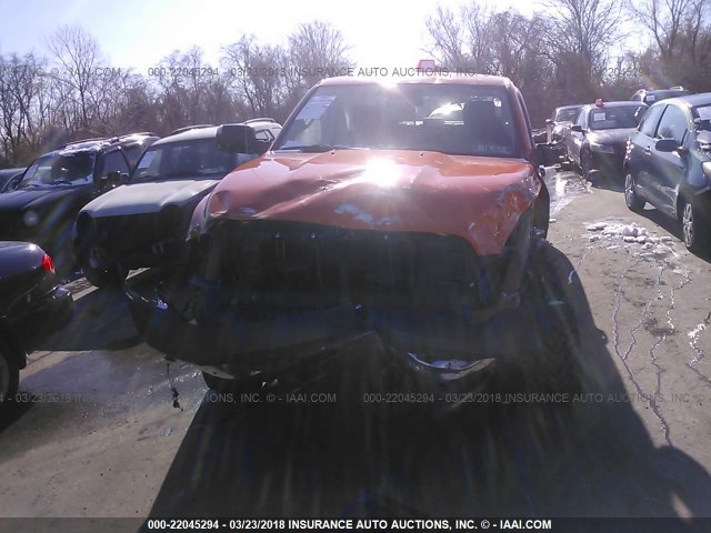 1C6RR7TTXGS162980 - 2016 RAM 1500 SLT ORANGE photo 6