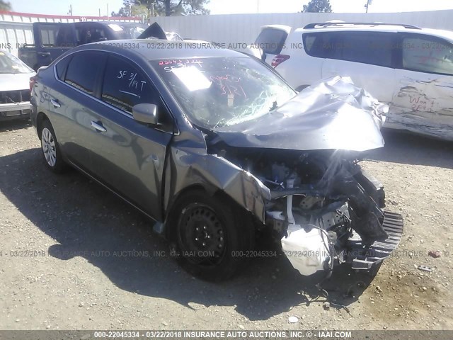 3N1AB7AP5HY299069 - 2017 NISSAN SENTRA S/SV/SR/SL GRAY photo 1