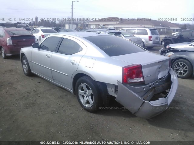 2B3CA3CV5AH197619 - 2010 DODGE CHARGER SXT SILVER photo 3