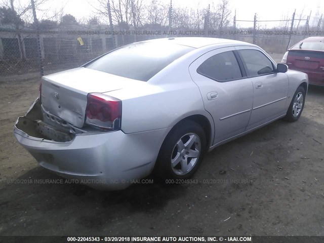 2B3CA3CV5AH197619 - 2010 DODGE CHARGER SXT SILVER photo 4