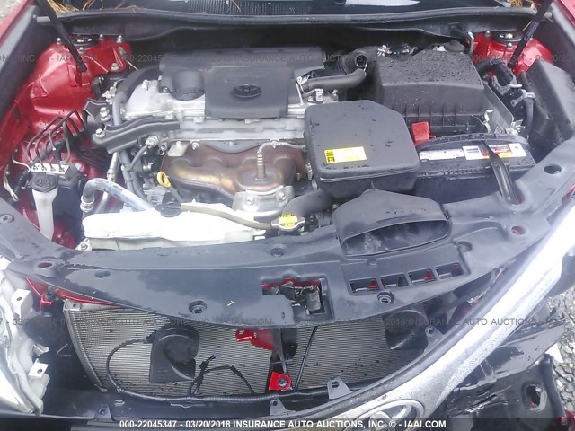 4T4BF1FK2ER396214 - 2014 TOYOTA CAMRY L/SE/LE/XLE 红色 照片 10