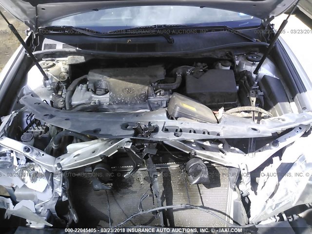 4T1BF1FK4CU534620 - 2012 TOYOTA CAMRY SE/LE/XLE SILVER photo 10