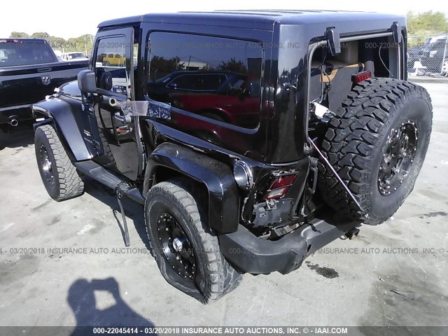 1C4AJWBG8CL170401 - 2012 JEEP WRANGLER SAHARA BLACK photo 6