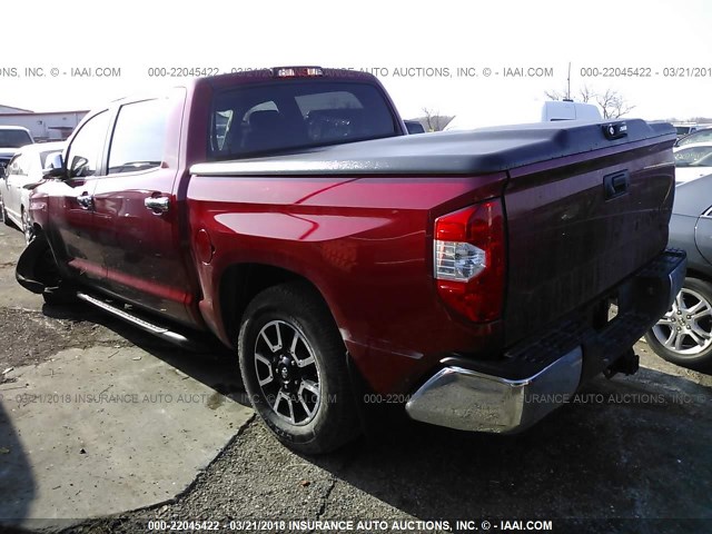 5TFHW5F11GX550632 - 2016 TOYOTA TUNDRA CREWMAX LIMITED RED photo 3